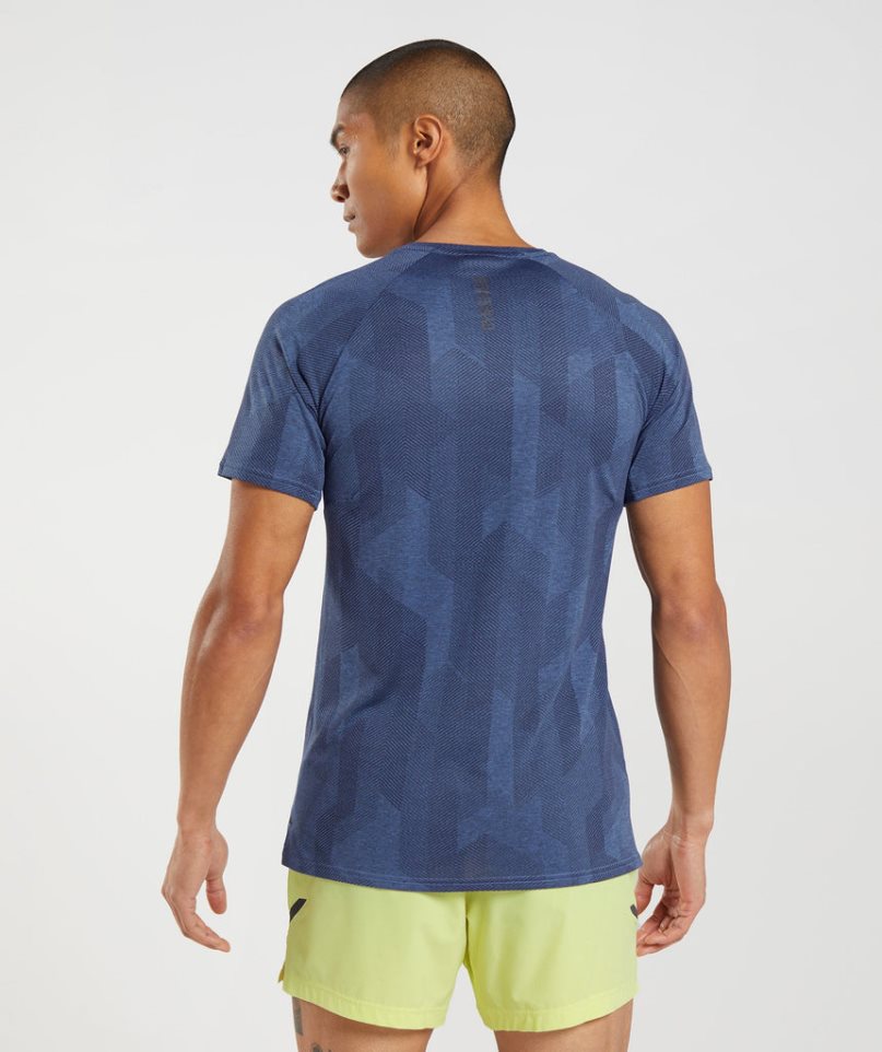 Men's Gymshark Apex T-Shirts Blue | NZ 1IMHOB